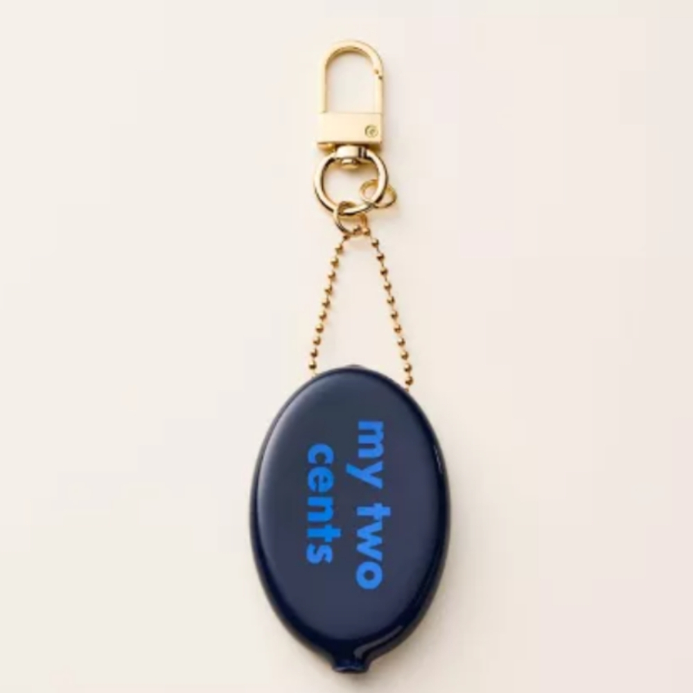 NWT Kate Spade My Two Cents Coin Purse Bag Charm Keychain Target Collaboration